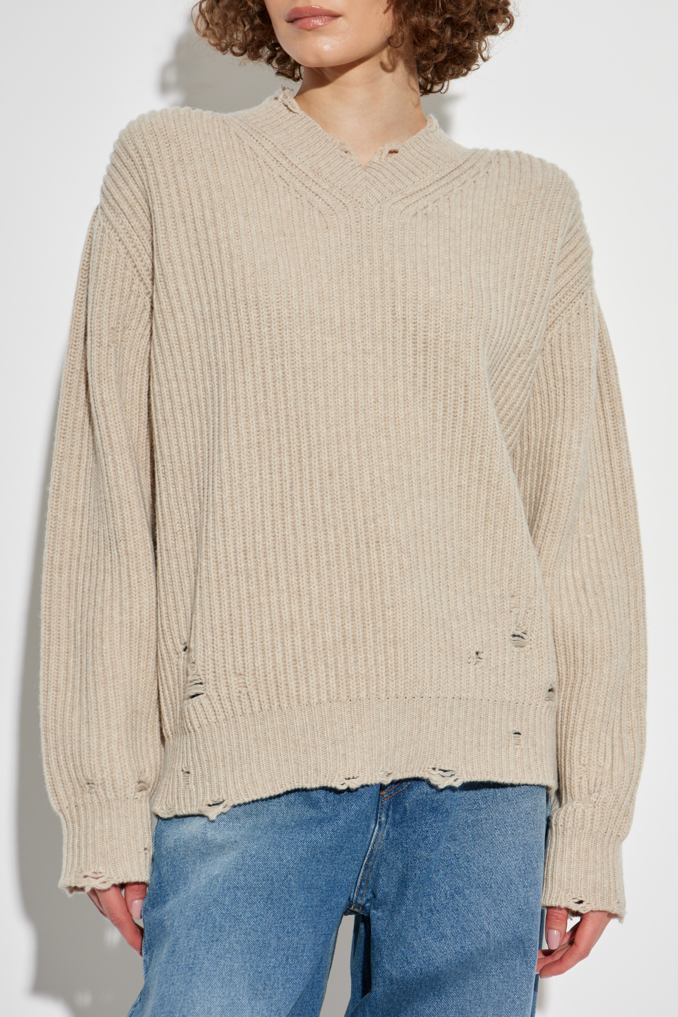 Beige Wool sweater MM6 Maison Margiela - Vitkac AS